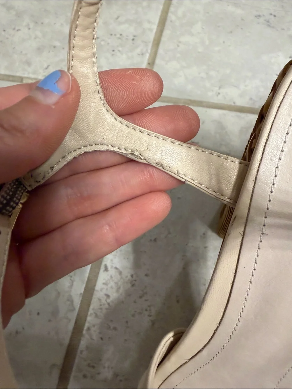 Schutz |Keefa Resort Straw Beige Woven Platform Sandal with Ankle Strap|Sz 10.5